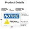 Signmission Fire Wall OSHA Notice Sign, Aluminum, 24in W x 18in L, 2PK OS-2PACK-NS-A-1824-L-15670 - alternate 7